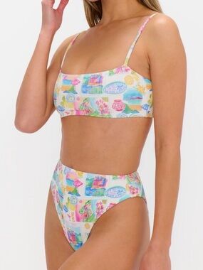 Show Me Your Mumu Amalfi Coast Rib Scrunch Palma + Destin Medium NWT